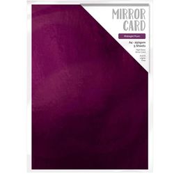 Mirror card A4 - High gloss - Midnight plum (5 st)