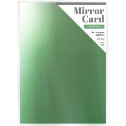 Mirror card A4 - Satin - Smooth mint (5 st)