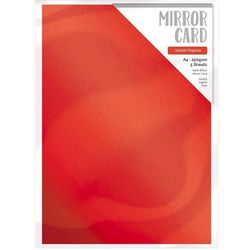 Mirror card A4 - Satin - Scarlet Organza (5 st)