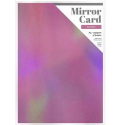 Mirror card A4 - Iridescent - Petal Pink (5 st)