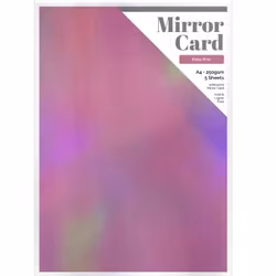 Mirror card A4 - Iridescent - Petal Pink (5 st)