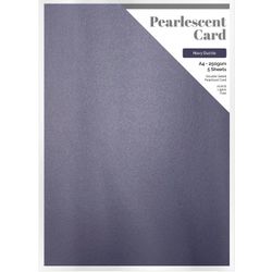 Pearlescent card A4 - Navy Dazzle (5 st)