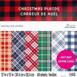 Papper 30 x 30 cm - Christmas Plaids