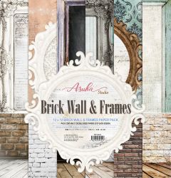 Papper 30 x 30 cm - Brick Wall & Frames