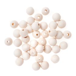Runda träpärlor 16 mm (30 st)