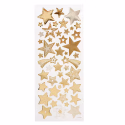Stickers - Stjärnor guld