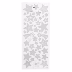 Stickers - Stjärnor silver