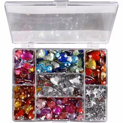 Set med rhinestones