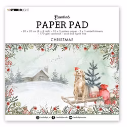 Paper Pad 20 x 20 cm - Christmas