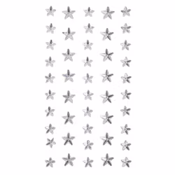Strasstjärnor - silver