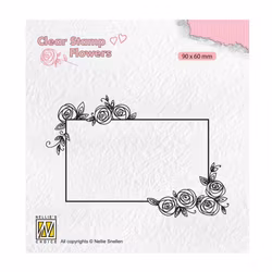 Clear stamp - Frame with Roses