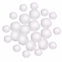 Pompoms - vit mix (24 st)