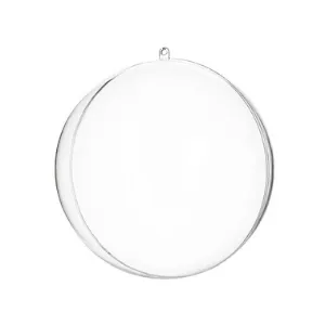 Plastkulor 8 cm – Öppningsbara för DIY, Pyssel och Juldekoration ...