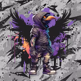 Joggingtyg Coola kråkan (55 x 75 cm)