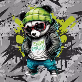 Joggingtyg Coola pandan (55 x 75 cm)