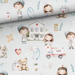 Bomullsjersey Nalleakuten