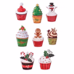 3D Stickers - Julmuffins