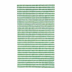 Strasstenar 3 mm - Grön