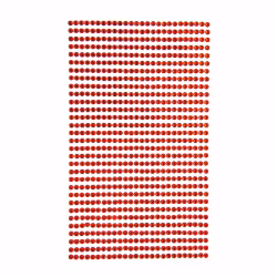 Strasstenar 3 mm - Röd