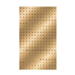 Stickers - Mini Foil Alphabet (2 ark)