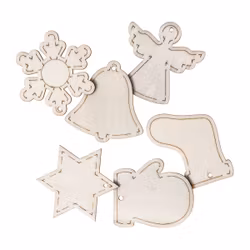 Trädekorationer med snöre (6 st)