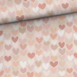 Bomullsjersey Ljusa hjärtan