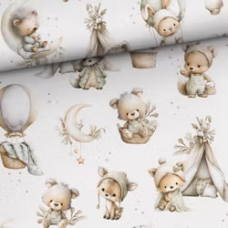 Bomullsjersey Sömniga smådjur