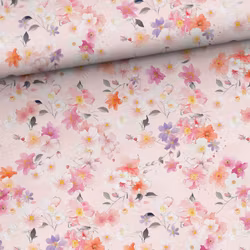 Bomullsjersey Ängsblommor