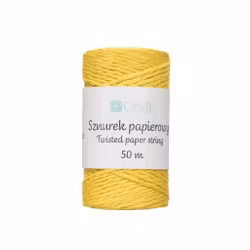 Papperssnöre - Gul (50 m)