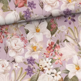 Joggingtyg Blomsteräng lila