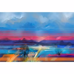 Joggingtyg - Solnedgång (110 x 72 cm)