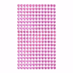 Strasstenar 6 mm - Mellanrosa