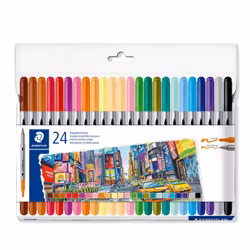 Staedtler dubbeländande fiberpennor (24 st)