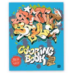 Målarbok - Graffiti style