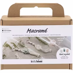 DIY kit makramé - Nyckelringar med kristaller