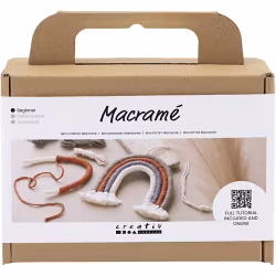 DIY kit makramé - Regnbåge