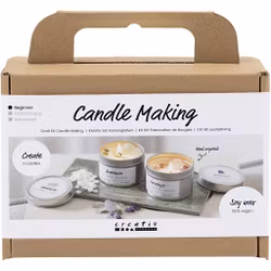 DIY kit ljustillverkning - Sojaljus med kristaller