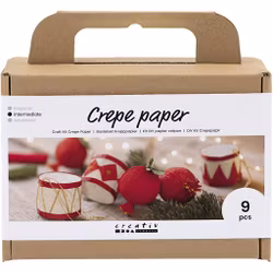 DIY kit kräppapper - Julpynt