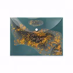 A5-mapp med glitter - Mörkgrön