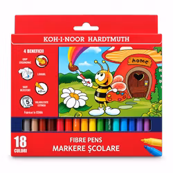 Koh-I-Noor fiberpennor (18 st)