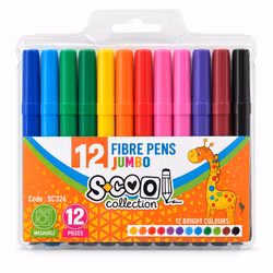 Fiberpennor jumbo (12 st)