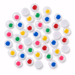 Rörliga ögon 12 mm - Färgmix (40 st)