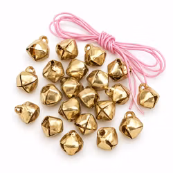 Bjällror 15 mm - Guld (20 st)