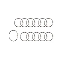 Bokbindningsringar 25 mm - Silver (12 st)