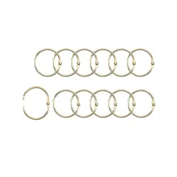 Bokbindningsringar 25 mm - Guld (12 st)