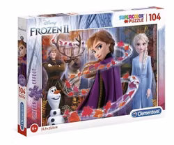 Pussel med glitter 104 Bitar - Frost Frozen II