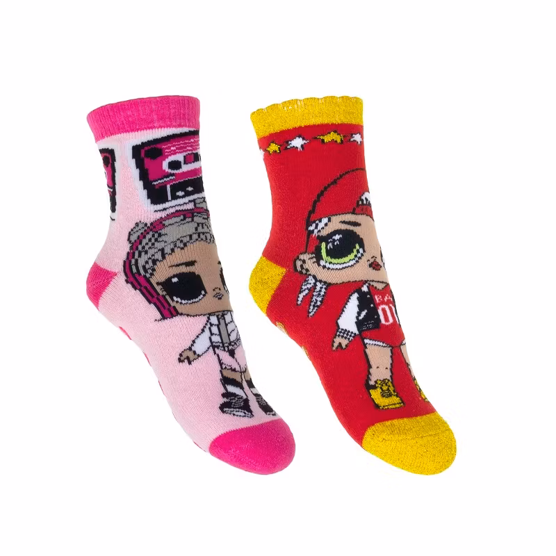 Strumpor 2-pack med halkskydd - L.O.L. Surprise!