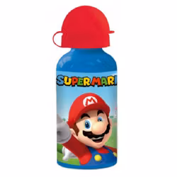 Vattenflaska i aluminium 400ml - Super Mario