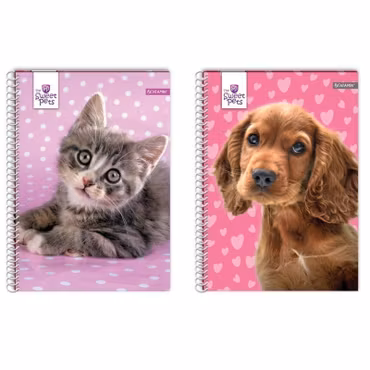 Anteckningsbok 2-pack - Hund och Katt