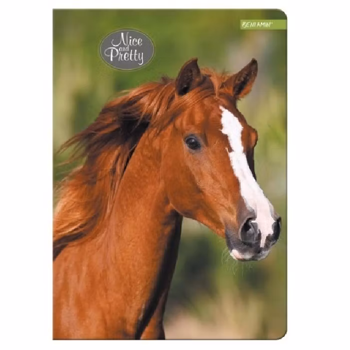 Anteckningsbok Häst -  A4 Mjukt omslag